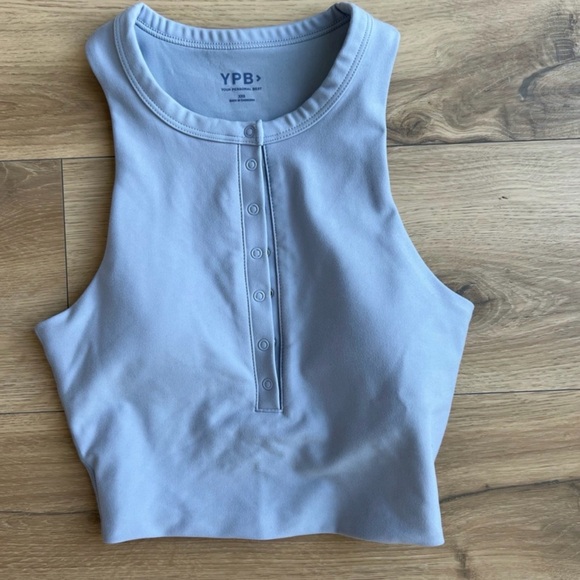 Abercrombie & Fitch Blue Tank Top and Biker Shorts Set - Picture 2 of 5